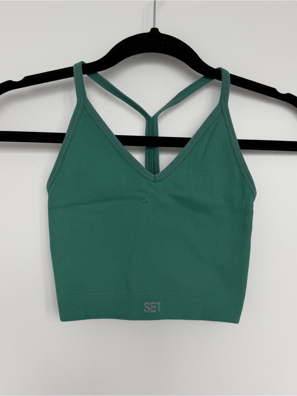 SET Active - Sculptflex Ribbed V‑Neck Bralette